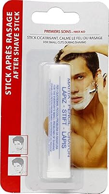 Générique Stick après-rasage Bâton Anti-Saignement Cicatrisant Après Rasage Stick 7,5 gr crayon hémostatique pour les coupures