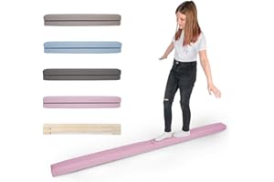 MAMOI® Poutre Gymnastique Pliable pour Enfant (Longueur de la pièce 200 cm), Accessoires de Gym pour Enfants, Poutres Anti-dérapant et Pratique à Transporter