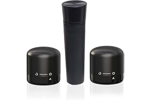 JOQINEER [Paquete de 2] Tapones de bomba de vacío con tapón de vino tinto, sellador de tapa de botella de mini enchufe para cava de vino que se mantiene fresco