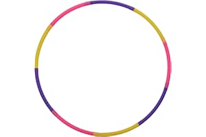 GWAWG Hula Hoops Détachables pour Enfants, 9 Sections Ajustables Multicolore Fitness Hula Hoops en Plastique pour Le Sport, la Danse, l'Entraînement des Animaux de Compagnie et Les Jeux