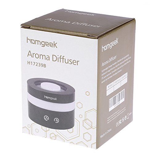 homgeek 100ml USB Aroma Diffuser Ultraschall Luftbefeuchter mit 7 LED Farbwechsel - 7