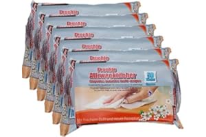 REINEX Feuchte Reinigungstücher in Spenderverpackung 300 Stück für Hygienische Sauberkeit - 6er Pack (Inhalt 6 x 50 Stück) - Mit frischem Duft