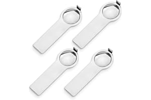 PEUTIER 4pcs Italian Charm Tools, 9mm Double Sided Italian Charm Opening Tools Round Shaped Bracelet Helper Tool for Nomination Adding and Removing Charm Bracelet Links