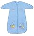 Produktbild Schlummersack Babyschlafsack Winter in blau für Jungen Langarm 3.5 Tog 70cm/ 0-6 Monate - Zug
