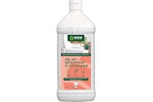 LE VRAI PROFESSIONNEL - Gel WC Détartrant - Produit Anti-Calcaire - Nettoyant toilettes - Parfum Pin des Landes - Fabrication Française - Flacon 1L