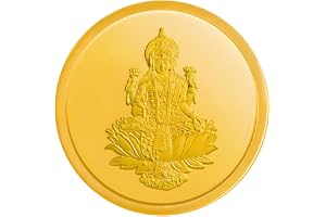 Kalyan Jewellers 24K (999) Purity Goddess Lakshmi Gold Coin 1 Gms