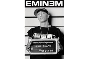 Tainsi ASHER Gift Mugshot Eminem Poster, Multi-Colour Matte poster Frameless Gift 11 x 17 inch(28cm x 43cm)