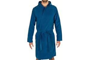 Intimitaly® Accappatoio Microfibra Uomo e Donna Unisex con Cappuccio Pratico Leggero