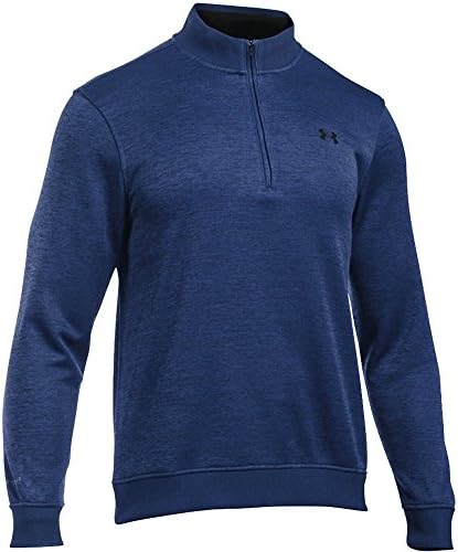 "NEW 2017" UNDER ARMOUR COLDGEAR® STORM THERMAL 1/4 ZIP FLEECE LINED GOLF JUMPER (Navy, Large)