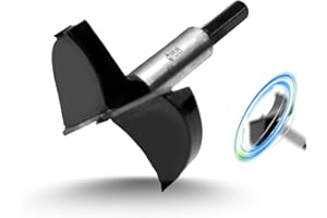 HAIMAYEE Broca Forstner 68mm Broca Para Madera Taladro De Madera De Aleación Con Tres Dientes De Posicionamiento y Vástago Redondo Para Corcho, Tablones De Madera Dura, Plástico