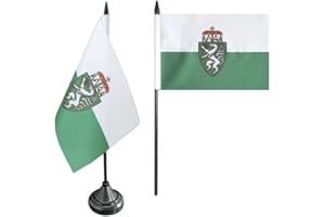 Flaggenfritze Tischflagge/Tischfahne Österreich Steiermark + gratis Aufkleber