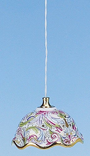 Preisvergleich Produktbild Hängelampe Porzellanschirm bunt, 12V