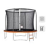 GREADEN Trampoline de Jardin Rond Freestyle « + » 250/305/366/430 Pack Plus + Échelle (305)