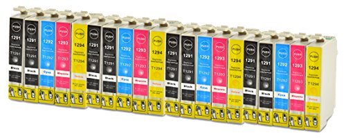 20 Bubprint® Druckerpatronen kompatibel für Epson T1291 – T1294 EPSON STYLUS OFFICE BX 305 F , BX 320 FW , BX 525 WD , BX 625 FWD EPSON STYLUS SX 420 W , SX 525 WD , SX 620 FW. - 2
