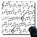 Produktbild Luancrop Mousepads für Computer Sheet Abstract Schwarz Weiß Musik Classic Pattern Album Audio Clef rutschfeste Oblong Gaming Mouse Pad