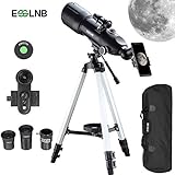 Lista de paquetes: 1X Telescopios astronomicos, 1 X Ocular K25mm, 1X Ocular K9mm, 1X 3X Lente Barlow, 1X Cubierta Protectora, 1X Trípode Ajustable (Bandeja incluida), 1X Buscador, 1X Adaptador de teléfono 10X, 1X Diagrama de constelaciones, 1X Filtro de luna de metal, 1 x Mochila, 1 X mochila de accesorios, 1 x Paño de limpieza, 1 x Manual de usuario