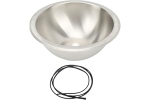 AOWINHIT RV Kitchen Sink 304 Stainless Steel Wiredrawing Smoothing Space Saving Round RV Sink for Camper Boat