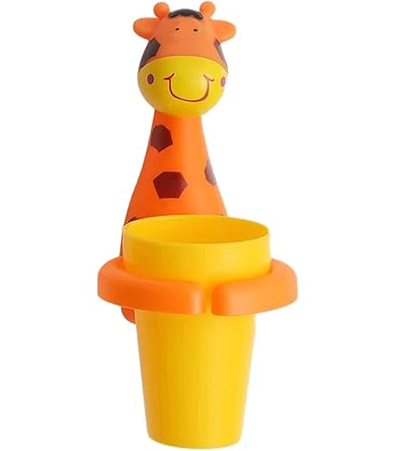 Portaspazzolino Bambini 3 Pezzi - Design A Fumetti, Plastica PP, Per Bagno E Casa - Foto 4