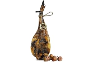 Épaule de jambon de bellota 100% Ibérica - Cinco Jotas 5J Pata Negra – Épaule de Jambon Entière 100% Ibérica de Jabugo – Plus de 24 mois d’affinage – DO Jabugo – Poids 4,5 à 5 Kg – Jamonarium