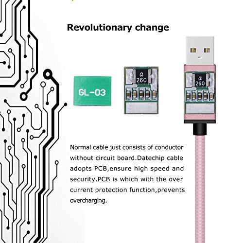 Datechip USB Type C Kabel auf USB 3.0 Datenkabel Adapter Ladekabel für Google Nexus 5, Nexus-6P, Pixel C, Lumia 950 and Chromebook ,3.3ft/1M Schwarz - 4