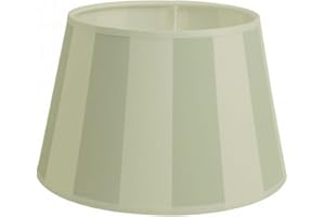 ‎DIRK DAVIDS LEUCHTEN GMBH Dirk Davids Leuchten GmbH Lampenschirm für Tischleuchte in Rund Streifen Hell Olive Grau TL 20-15-13