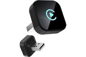ASTRAON Adattatore wireless 2 in 1 per auto CarPlay e Android, mini adattatore USB Plug & Play, compatibile con auto dal 2016 in poi, connessione stabile, design ultra compatto (Quadrato)