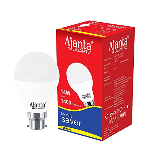 Ajanta Quartz001 Base B22 09-Watt LED Bulb (White)