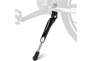 TAIKOUL 24-29 Pollici Regolabile in Altezza, Base del portabiciclette con capacità di carico Fino a 25 kg, cavalletto Laterale Antiscivolo per Bicicletta elettrica, Bici da Trekking, Mountain Bike