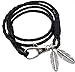 Produktbild wdoit Vintage Feder Schlüssel Kette Armband PU Leder Seil Mehrschicht Armband geflochten Young Geschenke Unisex, PU-Leder, schwarz, 40 cm