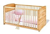 Pinolino - 112302 - Kinderbett Ole (140 x 70 cm) - mit 3 Schlupfsprossen aus vollmassiver Buche, geölt
