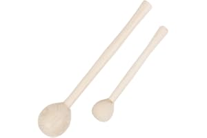 BARTU 2er Set aus Kartoffelstampfer runder Kopf Zerdrücker Holz Stampfer