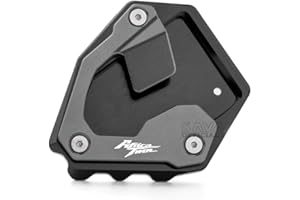 N/A GENERIC Kickstand Extension Plate For HONDA CRF 1000L Africa Twin 2015-2019 CRF1000L Motorcycle Left Side Stand Enlarge Support (Grey)