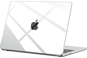 BlueSwan Funda Compatible con MacBook Air 13 Pulgadas M2 M3 M4 A2681 A3113 A3240, 2022 2024 2025 Freigeben, Carcasa Rígida para Mac 13,6" Cover Case - Cristal Transparente