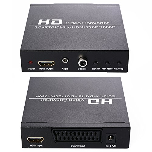 1x SCART / HDMIzu HDMI Video Converter Box 1080P Scaler 3,5 mm Coaxial Audio AH035 - 3
