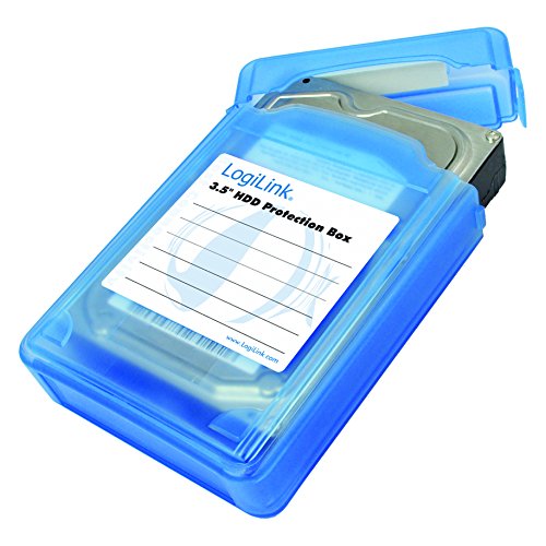 LogiLink UA0133 Festplatte Schutzhülle für 1x 8,9 cm (3,5 Zoll) HDD, blau - 2