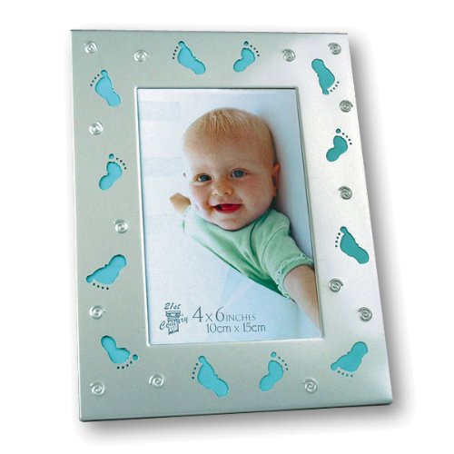 Zep Chicco Baby Boy Feet Photo Frame, Silver