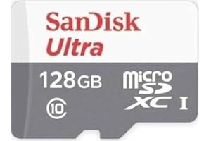 SanDisk 128GB Ultra microSDXC UHS-I Class 10 Memory Card 100 MB/s SDSQUNR-128G-GN6MN