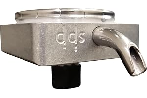 GENERICO Portacialda Originale in ALLUMINIO per Didiesse Frog per Macchine da Caffè. Completo e già assemblato (Porta cialda in alluminio + Filtro Acciaio + Beccuccio Cromato + Dado in plastica + 2 Spessori)