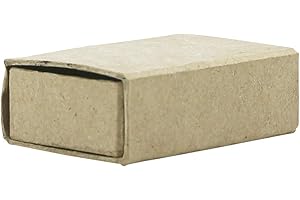 DÉCOPATCH Decopatch BT040C - 1 supporto in cartapesta marrone 4x6x2 cm, scatola per fiammiferi S