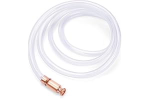 MHYMX Schüttelpumpe, Schüttelschlauch 200cm Länge Schlauchpumpe PVC Handpumpe Benzin Transparent Pumpenschlauch zum Umfüllen von Flüssigkeiten Diesel Benzin Öl Wasser