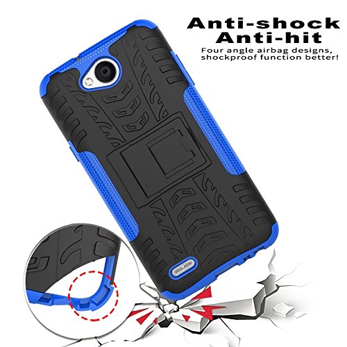 SMTR LG X Power 2 5 5 Funda Heavy Duty H brida Rugged Armor Case Choque Absorci n Protecci n Dual Layer Bumper Carcasa con pata de Cabra para LG X Power 2 azul SMTR LG X Power 2 5 5 Funda Heavy Duty H brida Rugged Armor Case Choque Absorci n Protecci n Dual Layer Bumper Carcasa con pata de Cabra para LG X Power 2 azul