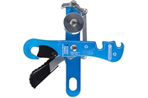 NewDoar Escalade Stop Descender Rappelling Belay pour cordes 9-12 mm Certification CE