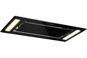 ‎KLARSTEIN Klarstein Dunstabzugshaube, Leiser Dunstabzug, Dunstabzugshaube Unterbau, Dunstabzugshaube mit Filter, Dunstabzugshaube Einbau, Abzugshaube 90cm, 230W, 620 m³/h, Abluft/Umluft Dunstabzugshaube Schwarz