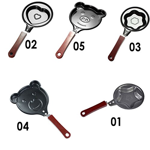 Mini Egg Pan praktischen Handheld Outdoor Picknick Küche Omelette Pfannkuchen Formen Non Stick Cooking Bär - 2