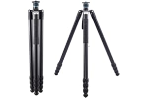 Aitteel ATSTT02 trépied d'appareil Photo en Aluminium trépied de Voyage Professionnel sans trépied à rotule pour Appareil Photo Reflex numérique Canon Nikon Sony Charge jusqu'à 15kg