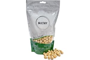 NULTHY - 500gr Avellana Repelada Tostada BIO - Sin Sal - Frutos Secos Naturales - Frutos Secos BIO - Cultivo Ecológico - Sin Gluten - Vegano