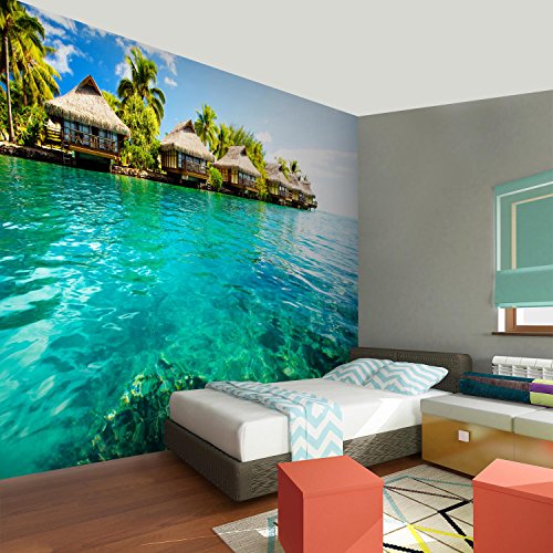 Fototapete Paradise 396 x 280 cm – Vliestapete – Wandtapete – Vlies Phototapete – Wand – Wandbilder XXL – !!! 100% MADE IN GERMANY !!! Runa Tapete 9011012c - 5