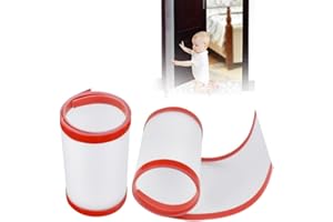 DTYGUIXE 2 Rollos de Protectores de Pellizco de Puerta Protector Antipellizco de Puerta para Niños de Cinta Adhesiva de Doble Cara Tope de Puertas para Proteger los Dedos de Pellizco