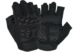 Seibertron T.T.F.I.G 2.0 HerrenTaktische Militär Flexibler TPR-Aufprallschutz Dreihalber Finger Handschuhe für Kampfjagd Wandern Airsoft Paintball Motorrad Outdoor Handschuhe