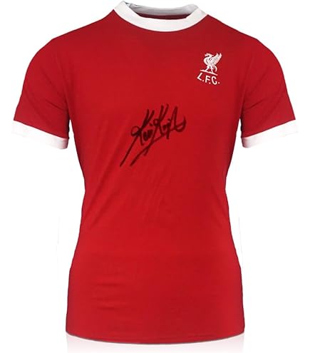Maillot Liverpool Kenny Dalglish, encadré et signé, avec certificat d'authenticité et preuve photo - France